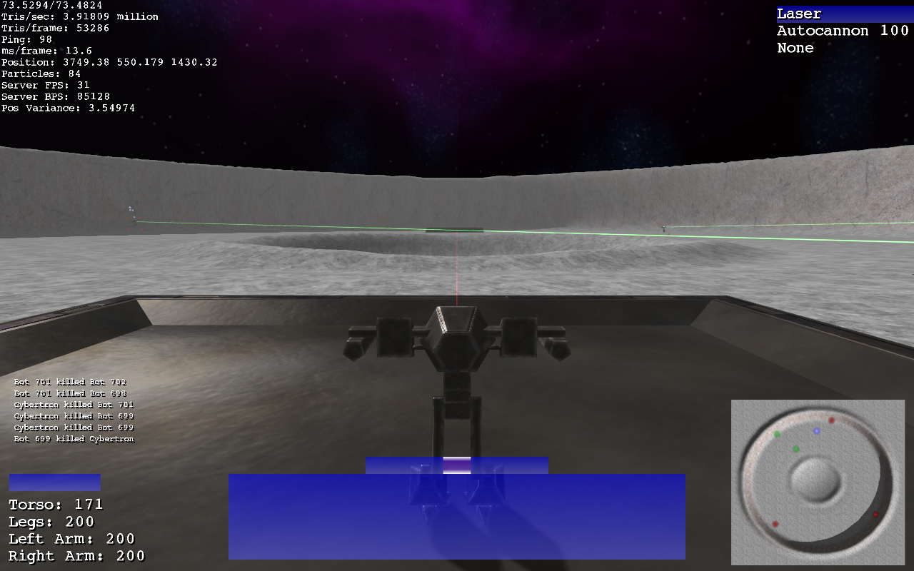 Early version of Craters map