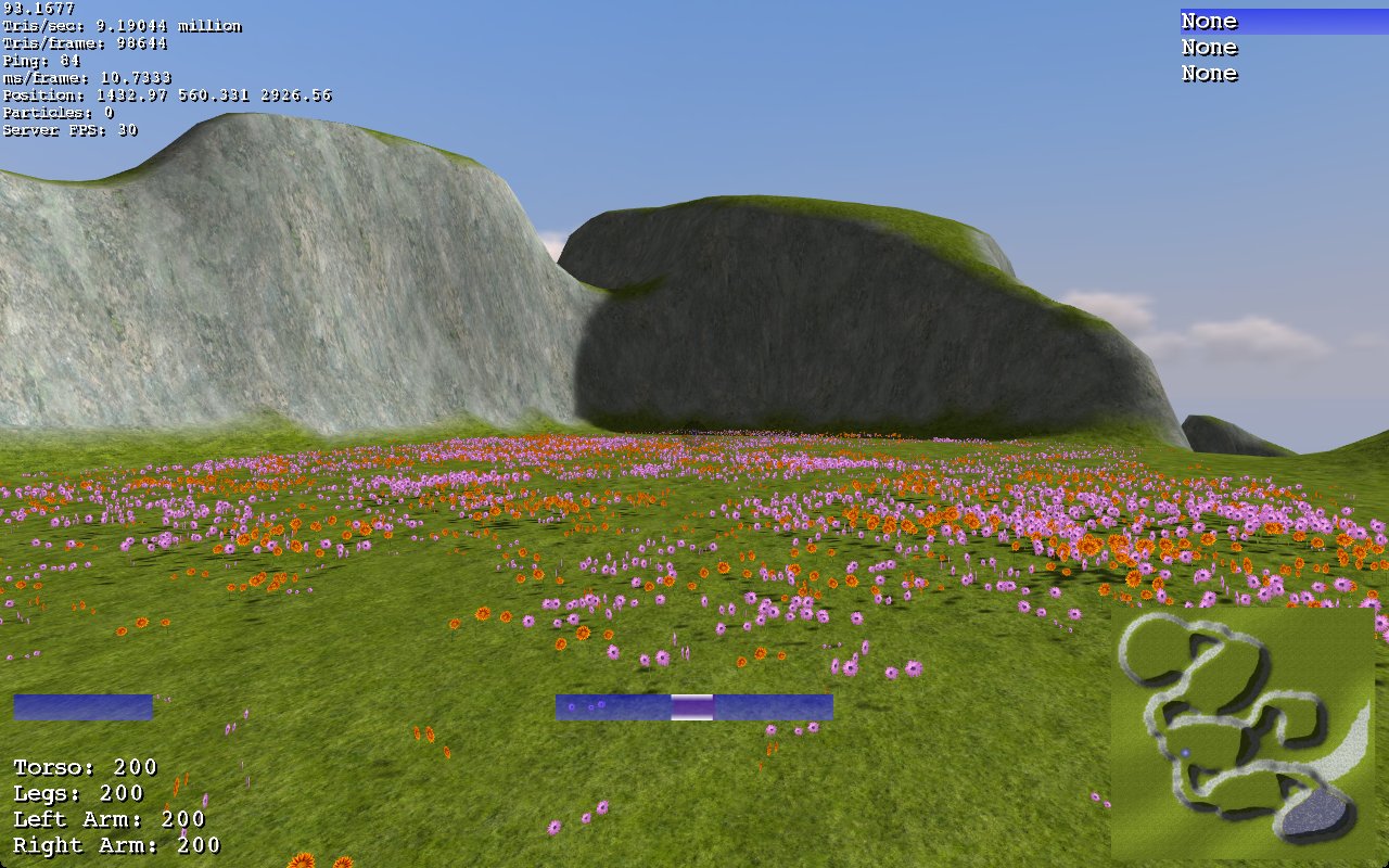 Flowered map